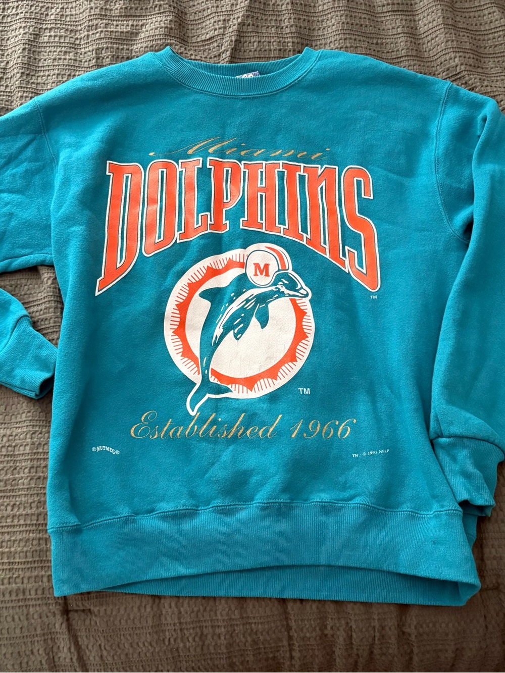 MIAMI DOLPHINS 🐬 vintage logo lee sport crewneck